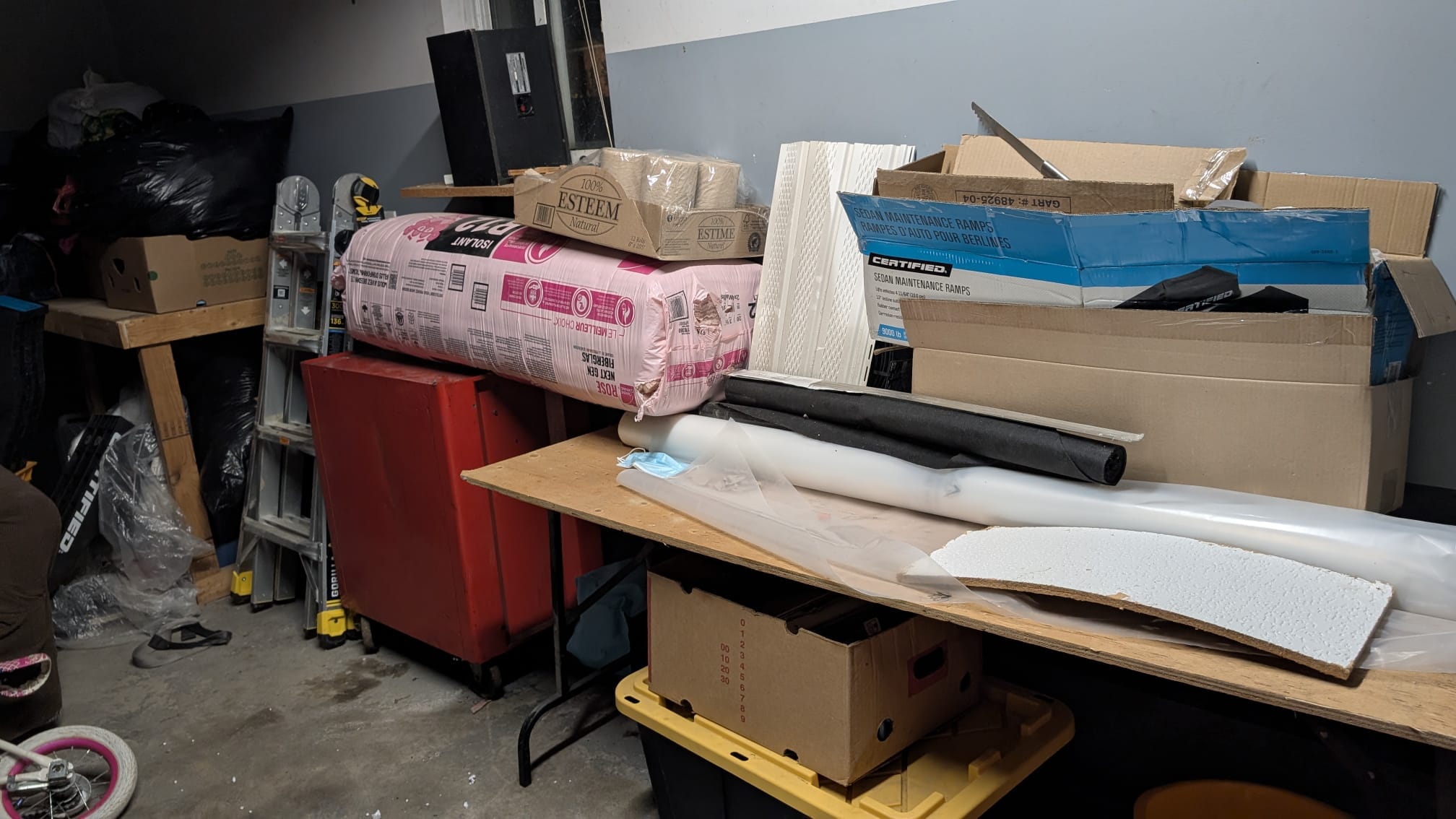 Before photo — garage before Rufta cleanout and property reset in Windsor Ontario